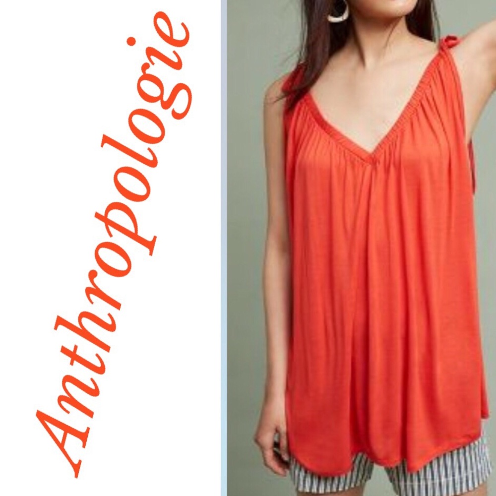 Anthropologie: Julian tie-sleeve tank top
Size: L
